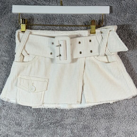 Are You Am I Minna Ivory Mini Skirt XS - Picture 1 of 13